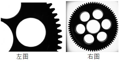 远心镜头与普通工业镜头拍摄齿轮对比 远心镜头与普通工业镜头拍摄齿轮对比